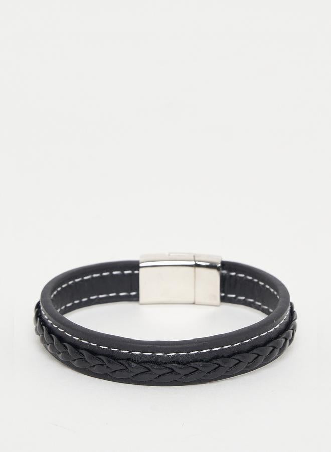 Styli Braided Wrap Around Bracelet with Clasp - Image 3