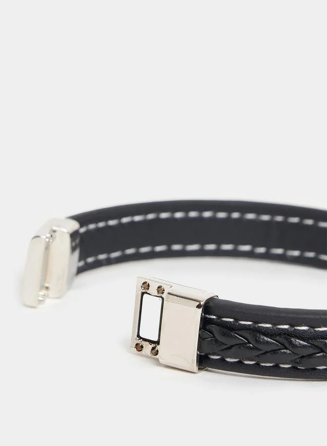 Styli Braided Wrap Around Bracelet with Clasp