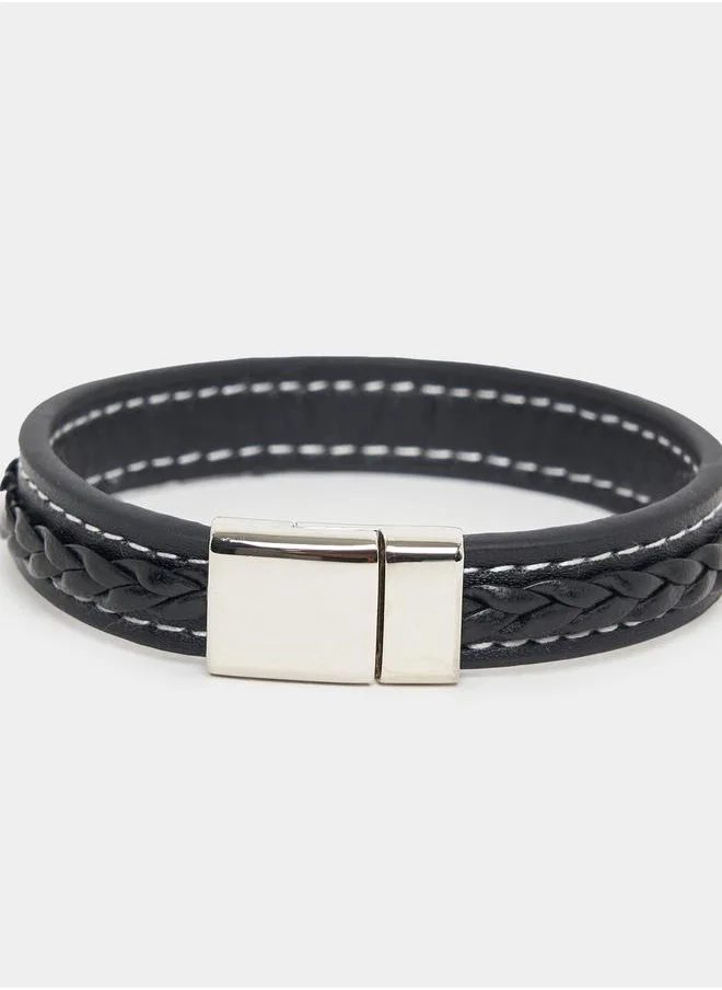 Styli Braided Wrap Around Bracelet with Clasp