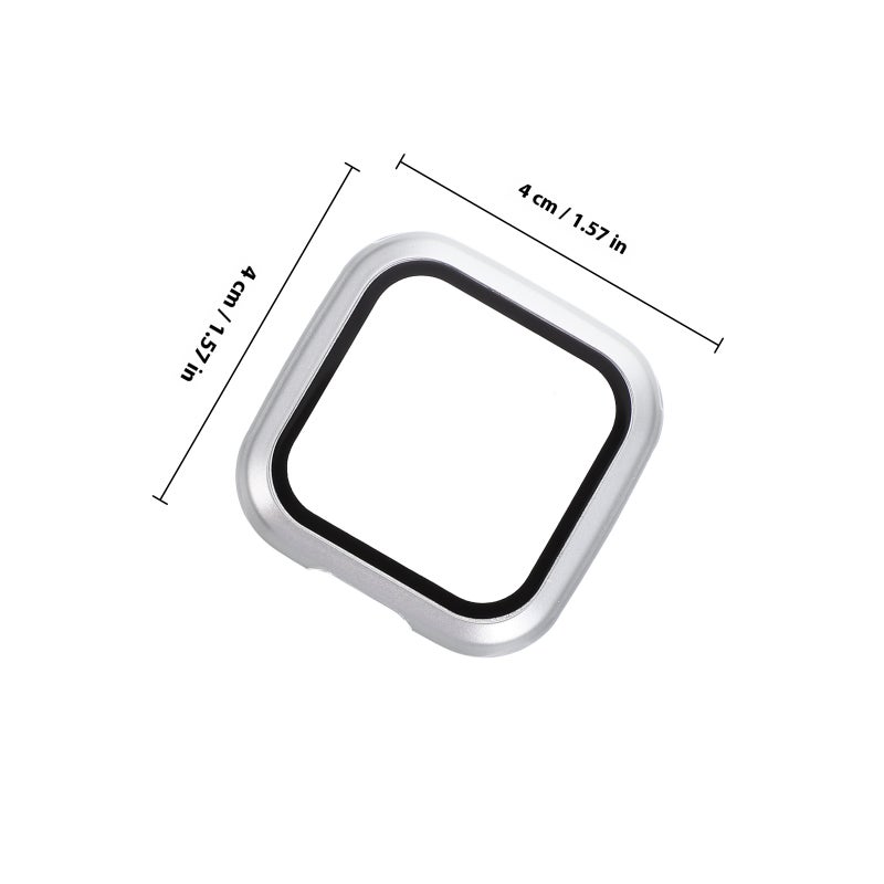 2Pcs Watch Screen Protector Hard PC Case Tempered Glass Screen Protector Protective Watch Case - Image 2