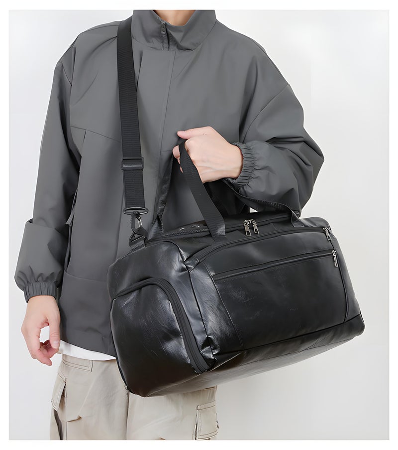 شنط سفر، حقيبة سفر عمل، حقيبة سفر نهاية الأسبوع، حقيبة ليلية للرجال والنساء، حقيبة كبيرة محمولة في المطار مع حجرة للأحذية للسفر في رحلات العمل والرياضة - Image 1