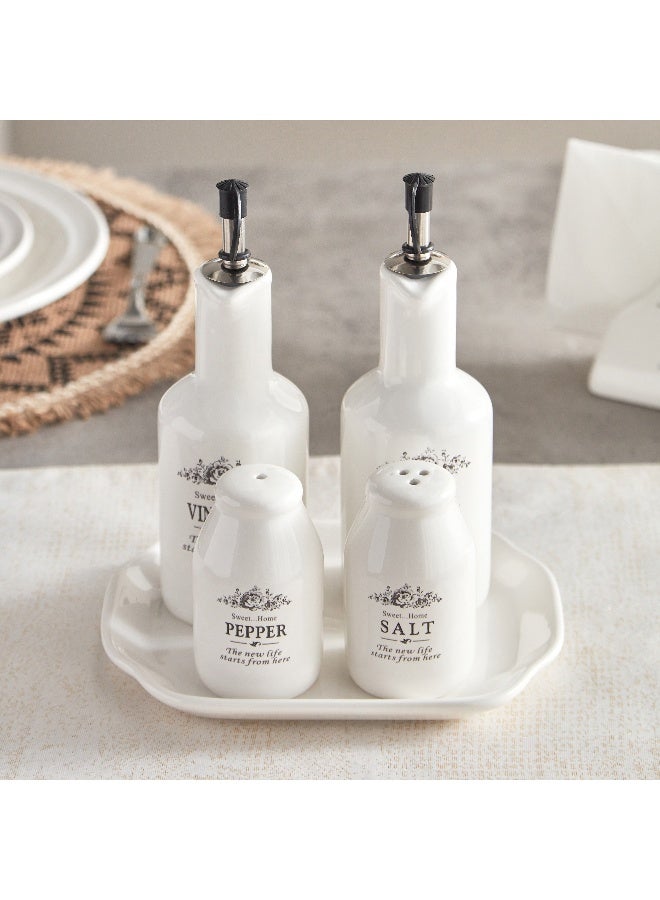 Home Box 4-Piece Spice Mill Set With Stand - Image 1