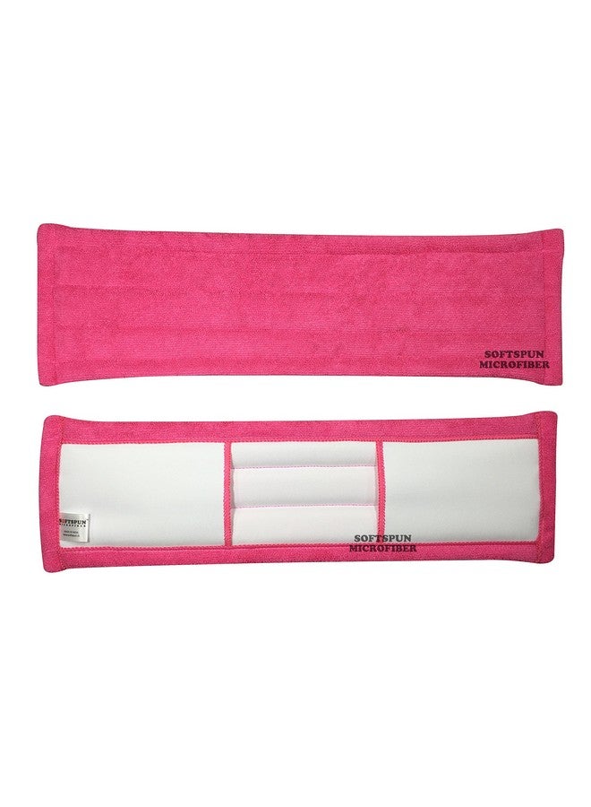 SOFTSPUN Microfiber Wet & Dry Cleaning Mop Refill - Pink - 19inches - Image 2