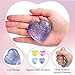 AiSiXin Heart Sugar Ball Stress Balls for Adults Purple Malt Sugar Ball Sensory Fidget Toys for Kids SlowRise Squishy Sugar Stress Ball Heart Shape Squeeze Toys for Stress Relief - Image 4