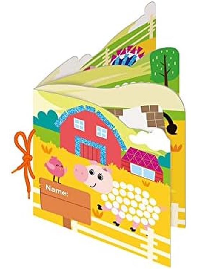 أفينير إنشاء كتاب حكايتي الأولى لحيوانات المزرعة الفسيفساء مجموعة أدوات للصغار، نشاط ممتع يمكنك صنعه بنفسك للأطفال، تحسين التنسيق وإدراك الألوان، هدية مثالية للأطفال من سن 3 سنوات فما فوق - Image 3