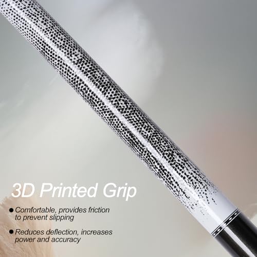 Ray speed Pool Cue Stick with 3D Printed Grip 13mm Tip Perfect for Precision Play Low Deflection Pool Cue for Enhanced Accuracy Ideal for Billiard Cue Enthusiasts - Image 3
