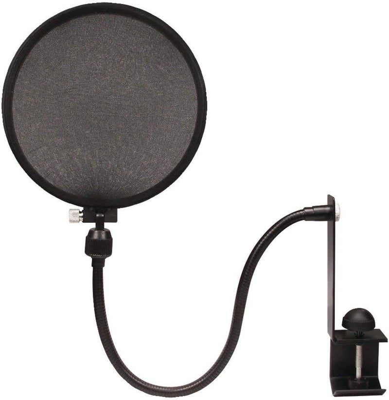 Nady MPF-6 6-Inch Clamp On Microphone Pop Filter with Flexible Gooseneck and Metal Stabilizing Arm - Image 1