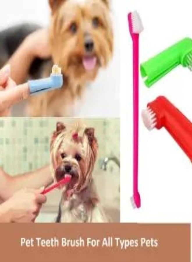 Agirav Tails Pet Toothbrush for Dogs, Cats with Soft Bristles - Easy Teeth Cleaning & Dental Care, Non Slip Dual Head Dog Toothbrush - Image 5