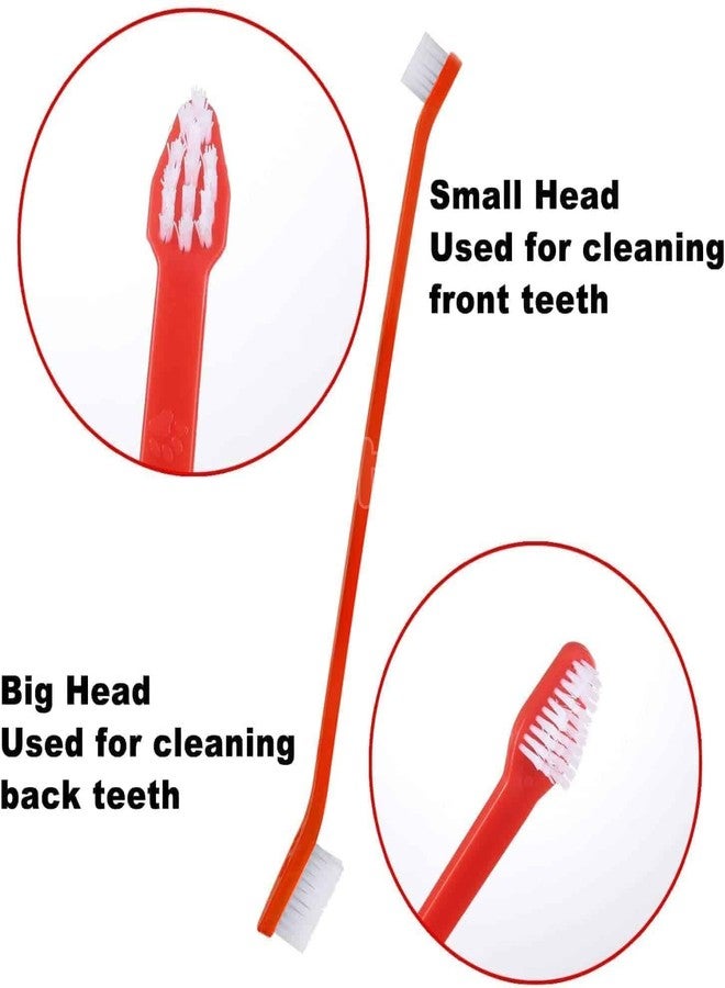Agirav Tails Pet Toothbrush for Dogs, Cats with Soft Bristles - Easy Teeth Cleaning & Dental Care, Non Slip Dual Head Dog Toothbrush - Image 3