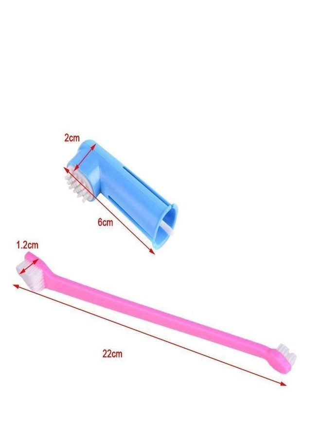 Agirav Tails Pet Toothbrush for Dogs, Cats with Soft Bristles - Easy Teeth Cleaning & Dental Care, Non Slip Dual Head Dog Toothbrush - Image 2