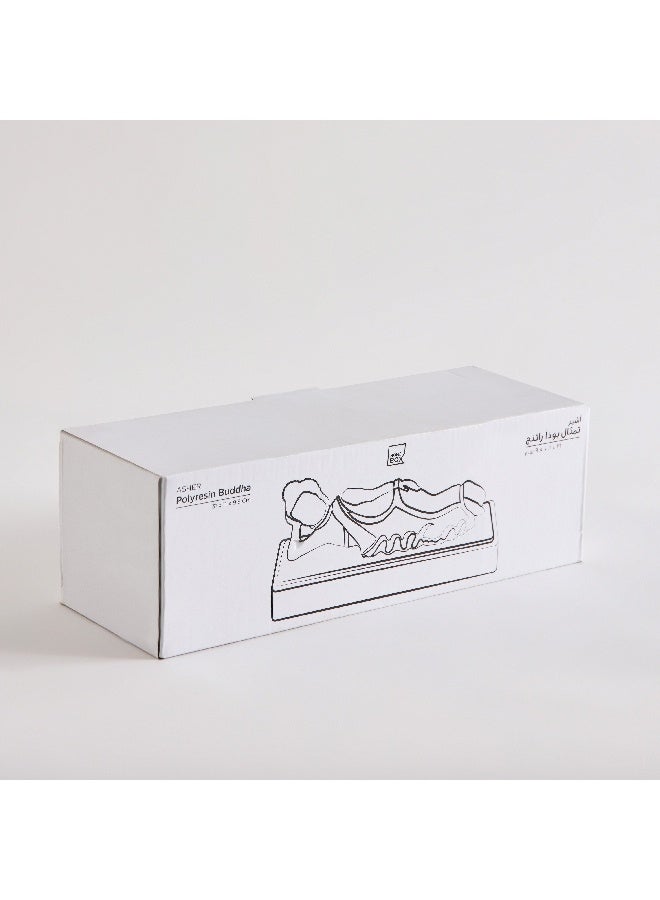 Home Box Asher Polyresin Resting with LED Accent on Wooden Base 31 x 11 x 9.5 cm - Image 2