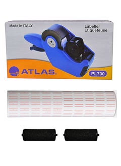 ATLAS Single Line Price Machine With Pack of 10 Roll Of Labels And Two Ink Rolls 