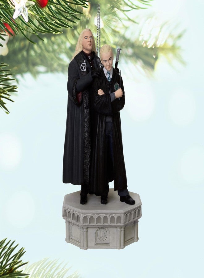 Hallmark Keepsake زينة عيد الميلاد من هولمارك كيبسيك لعام 2025، مجموعة لوسيوس ودراكو مالفوي من هاري بوتر وحجرة الأسرار مع إضاءة وصوت، هدايا لمحبي هاري بوتر - Image 3