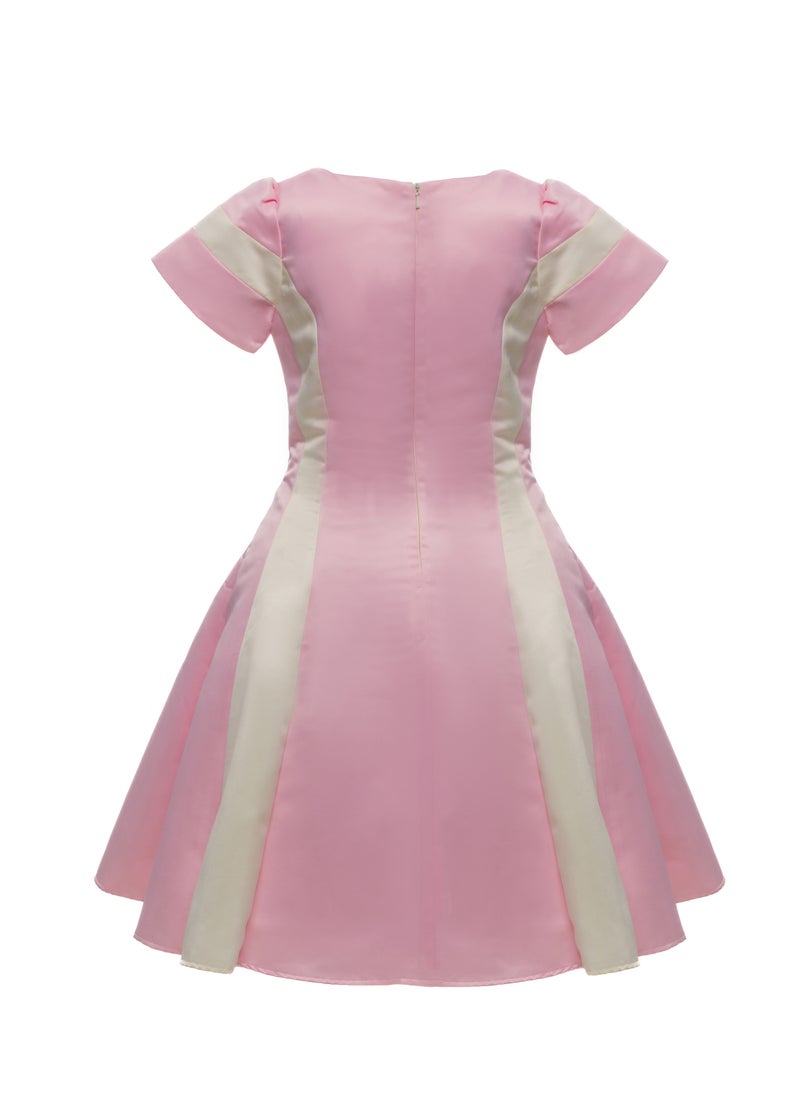 Queen - ELIA PINK Girls Party Dress, from satin Princess Dress Party Wear Wedding Evening Formal Pageant Dance Gown for Birthday Kid Girls Elegant - Image 1