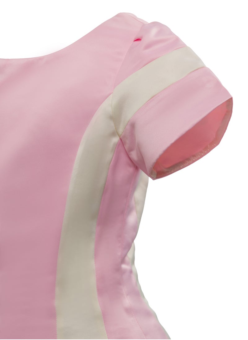 Queen - ELIA PINK Girls Party Dress, from satin Princess Dress Party Wear Wedding Evening Formal Pageant Dance Gown for Birthday Kid Girls Elegant - Image 1