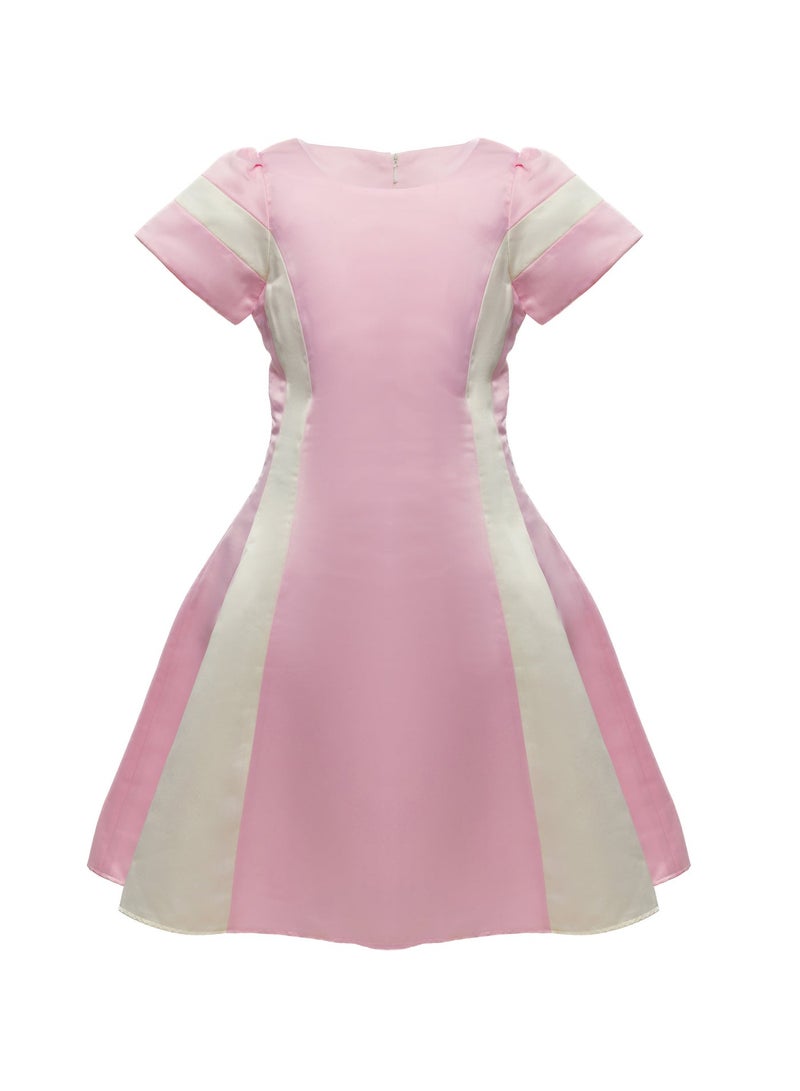 Queen ELIA PINK Girls Party Dress, from satin Princess Dress Party Wear Wedding Evening Formal Pageant Dance Gown for Birthday Kid Girls Elegant - Image 4