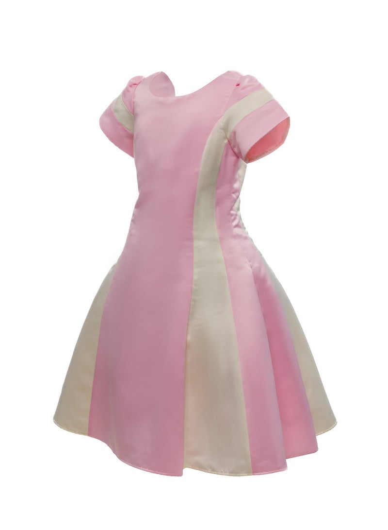 Queen ELIA PINK Girls Party Dress, from satin Princess Dress Party Wear Wedding Evening Formal Pageant Dance Gown for Birthday Kid Girls Elegant - Image 3