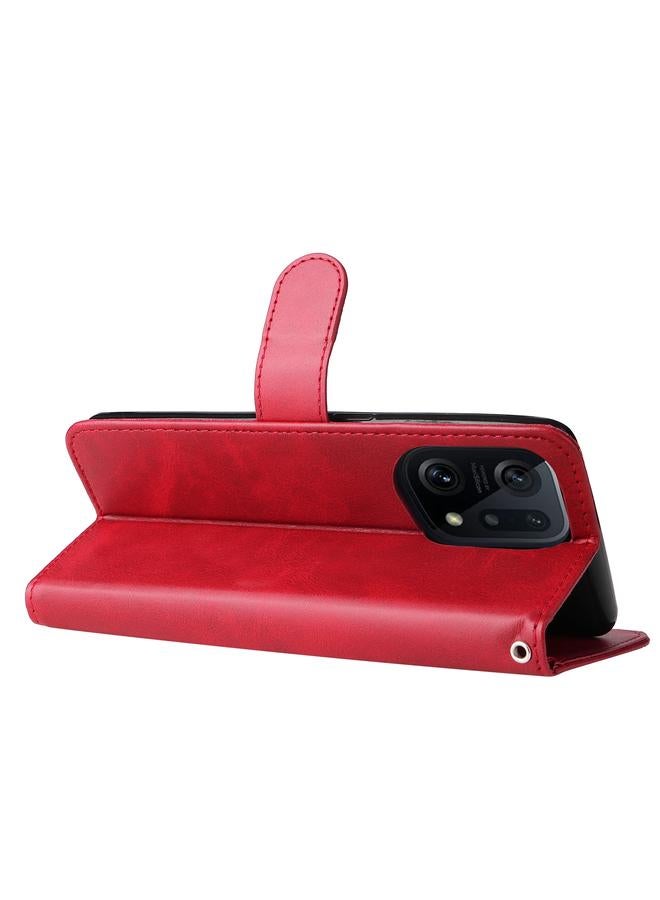 S-TOP Case For OPPO Find X5 Pro Fashion Calf Texture Zipper Horizontal Flip Leather Case - Image 5