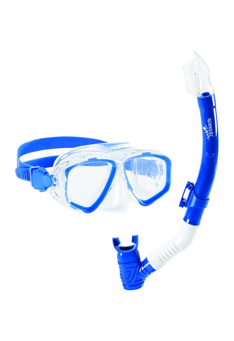 Speedo Unisex-Child Swim Snorkel Dive Mask Anti-Fog with Nose Cover Adventure Series