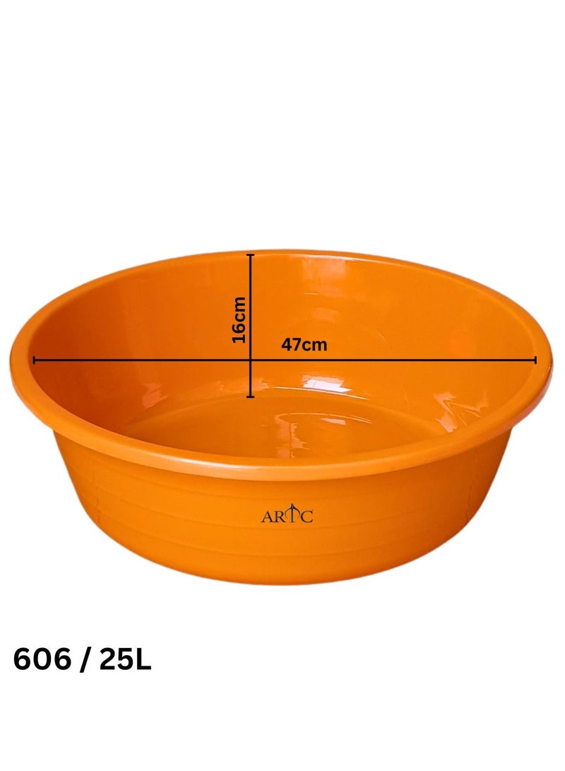 اي ار تي سي حوض استحمام أطفال دائري عالي الجودة من ARTC باللون البرتقالي - Image 2