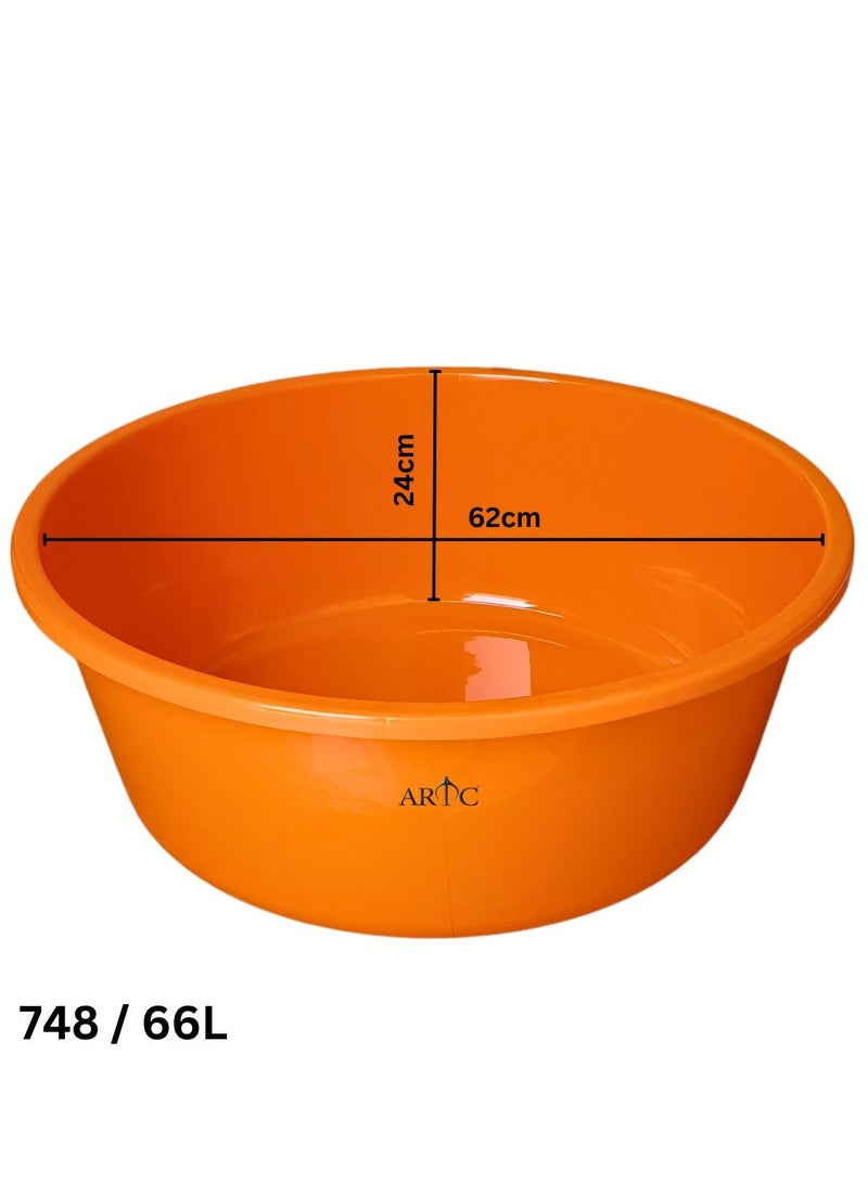 اي ار تي سي حوض استحمام أطفال دائري عالي الجودة من ARTC باللون البرتقالي - Image 4
