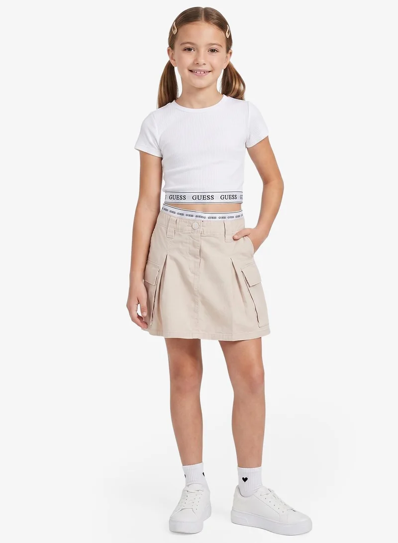 GUESS Youth Poplin Mini Skirt