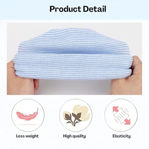 Flavizo Newborn Caps | Soft Baby Caps for New Born 0-12 Months | Warm Comfortable Infant Hats for Babies Girl & Boy 3pcs White - Image 3
