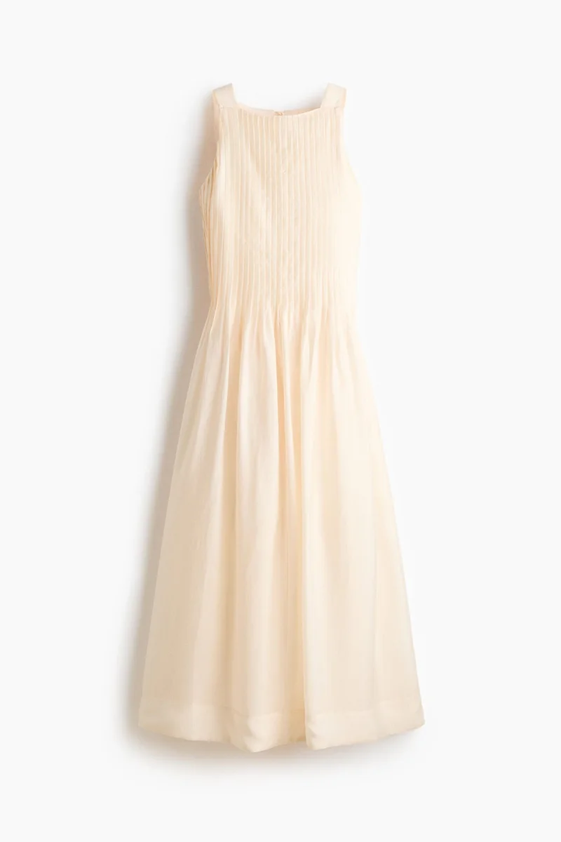 H&M Pintucked flared-skirt dress