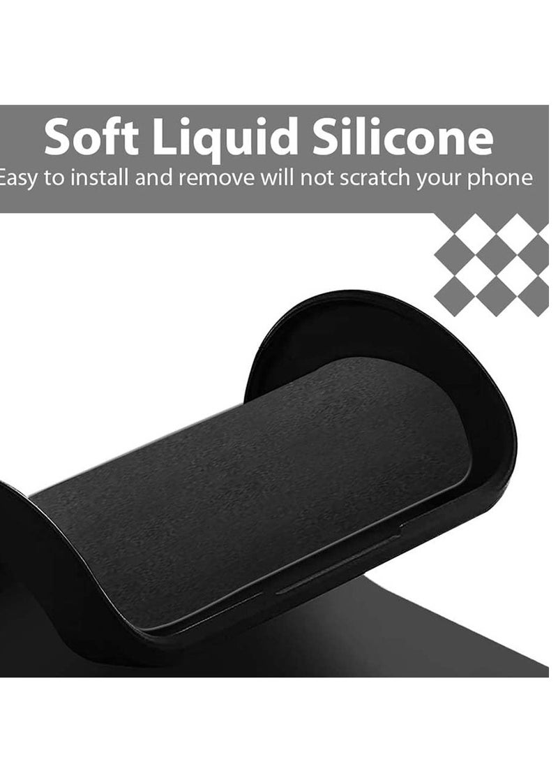 BORTONY OPPO Reno 13 5G Case Cover Silicone Gel Rubber Shockproof Matte Finish Back Cover Inner Fabric Lining with Camera Protection Case for OPPO Reno 13 6.5-inch - Image 4