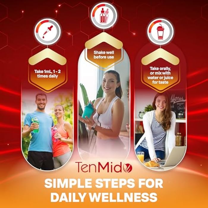 Tenmido Bilberry Extract Liquid - 7in1 Herbal Supplements with Eyebright, Goji Berry, Amla, Lutein, Zeaxanthin, and Saffron - Vegan, Non-GMO - 30ml 1 Fl Oz - Image 4