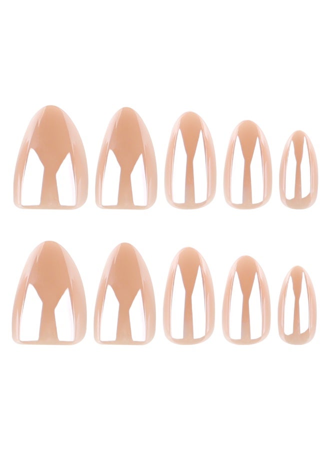 MiMi & BeiBei 24Pcs Press on Nails, False Nails, Fake Nails Set for Women Girls Nail Art Accessories, Press on Nail with Glue Stickers for Easy Apply, Stick on Fingernails Set - Image 5