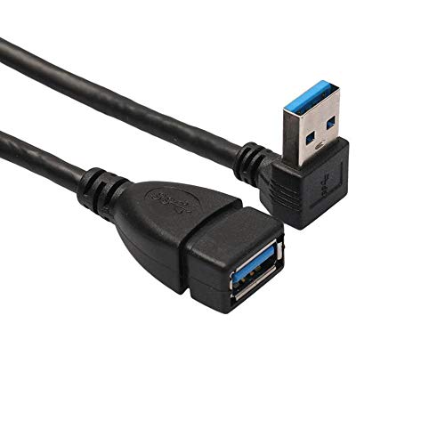 ANRANK USB 3.0 Right Angle 90 Degree Extension Cable Male to Female Adapter Cord - Image 1