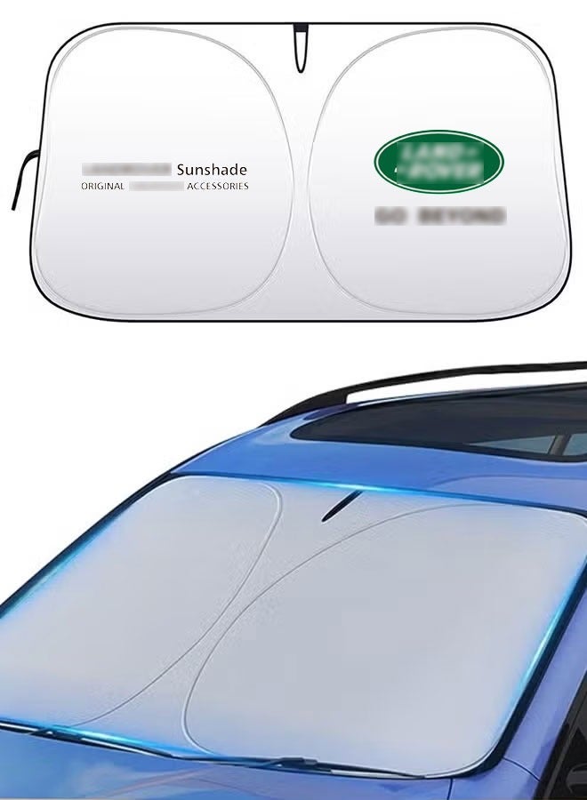 Occuwzz Car Windshield Sun Shade Reflective Sunshade for Ultimate Protection  Overlapping Design Fits Small Sedans Hatchbacks - Image 1