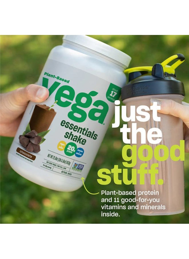 Vega Essentials Plant Based Protein Powder, Chocolate - Vegan, Superfood, Vitamins, Antioxidants, Keto, Low Carb, Dairy Free, Gluten Free, Pea Protein for Women & Men, 1.4 lbs (Packaging May Vary)  - Image 5