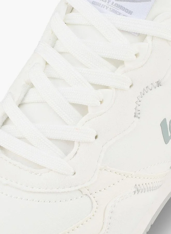 Lee Cooper WHITE Women Panelled Lace-Up Ankle Sneakers for Women | Best Price UAE