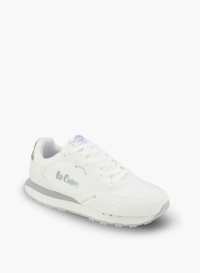 Lee Cooper WHITE Women Panelled Lace-Up Ankle Sneakers for Women | Best Price UAE