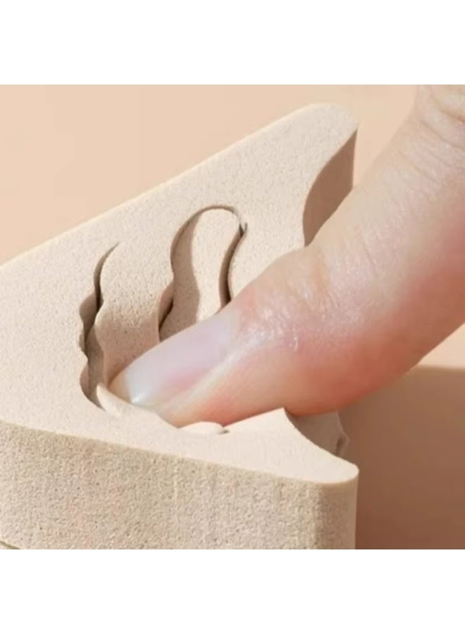قطعتان من وسادات إسفنجية للقدم الأمامية للنساء، مناسبة للأحذية ذات الكعب العالي، وسادات نصف إسفنجية للقدم، وسادات مضادة للألم (بيج) - Image 5