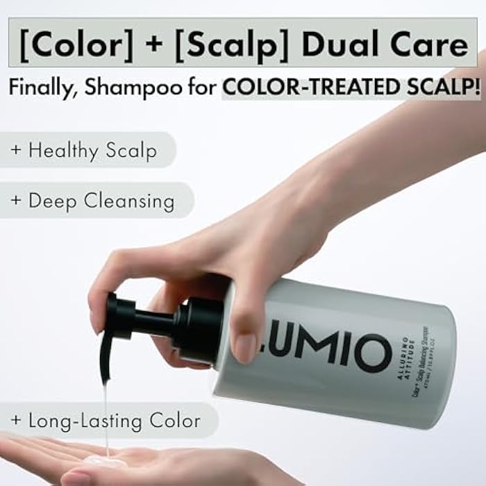 Lumio Color+ Scalp Balancing Shampoo | Color Safe Deep Cleansing for Color-Treated Hair & Sensitive Scalp, K-Beauty, Professional Salon Formula, Sulfate-Free, Low-pH, 15.89 fl.oz - Image 2