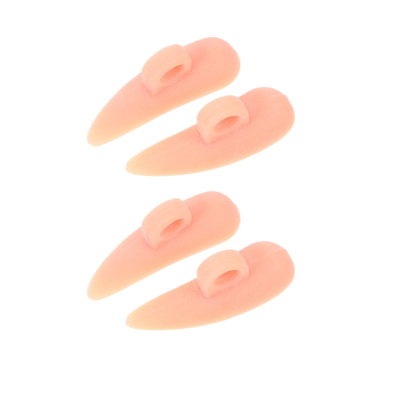 Skin Color Gel Toe Corrector Pads 4pcs for Bunion Relief and Foot Valgus Support - Image 1
