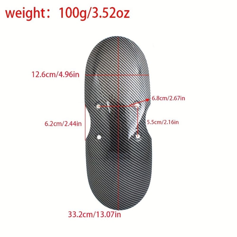 Matte Black ABS Plastic Motorcycle Short Front Fender Cafe Racer Style Mud Flap Guard Splash Cover for Triumph T100 Scrambler 900 Touring Motorcycle Minimalist Durable Mud Flap - Image 2