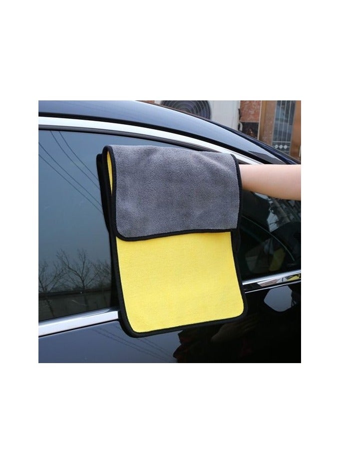 قطعة قماش لتنظيف السيارة من الألياف الدقيقة مقاس 40 × 30 سم (مفردة) - سميكة ممتازة وخالية من الوبر للسيارة الداخلية / الخارجية - Image 4