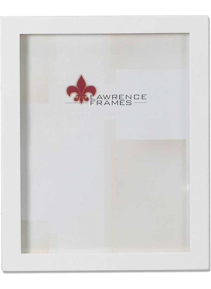 Lawrence Frames Lawrence Frames White Wood Picture Frame Gallery Collection 8 by 10Inch White 