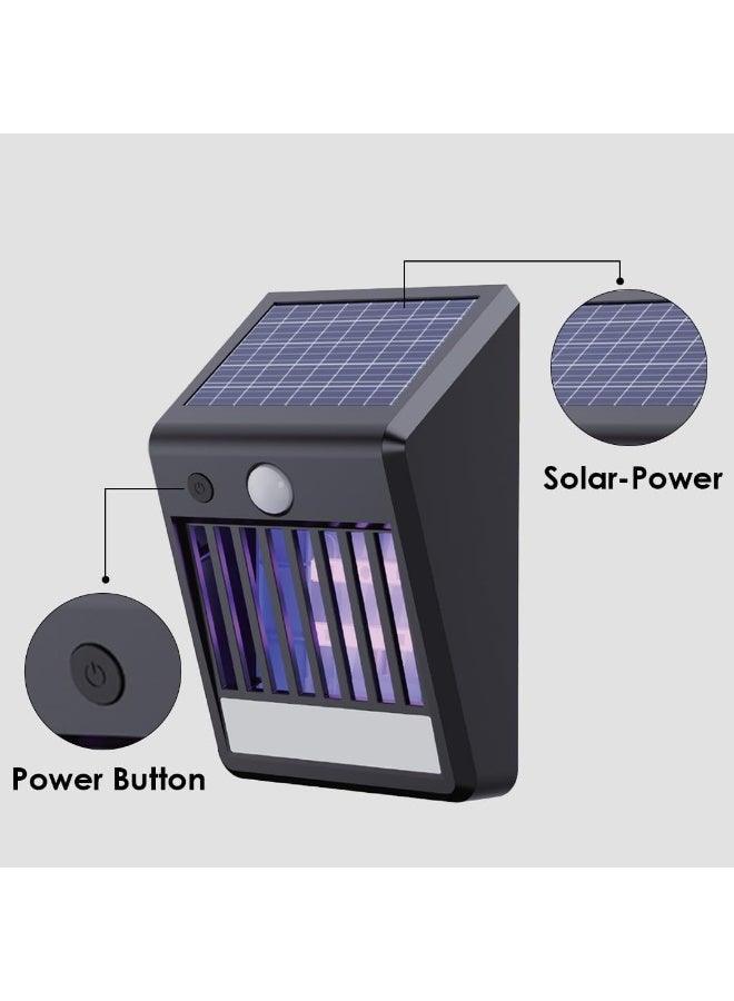 7MD Wall Mounted Solar Insect Killer Lamp, 5W LED Mosquito Zapper with 1200mAh Rechargeable Battery, Type-C Charging, Dual Function Light and Bug Trap for Outdoor, Waterproof Durable Design - Image 5