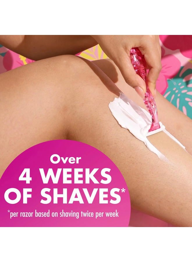 BIC Soleil Simply Smooth Women's Disposable Razors, 3 Blades With Moisture Strip For a Silky Smooth Shave, 8 Piece Razor Set - Image 4