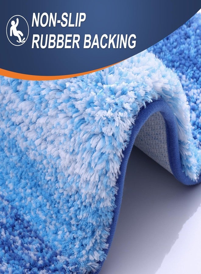 OLANLY Bathroom Rugs Mat 30x20, Extra Soft Absorbent Microfiber Bath Rugs, Rubber Backing, Quick Dry, Washable Bath Mats for Bathroom Floor, Tub and Shower, Home Decor Accessories, Light Royal Blue - Image 5