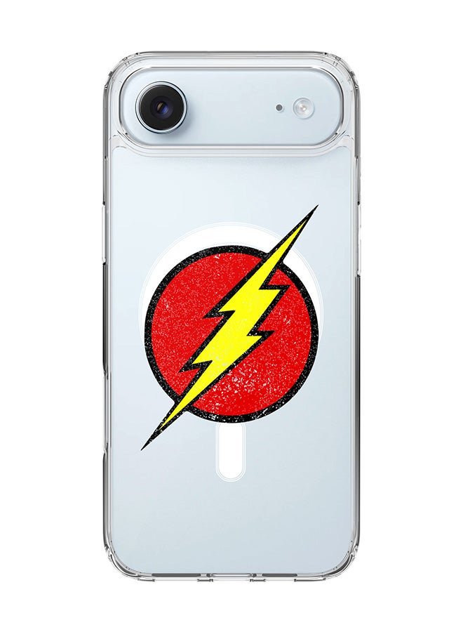 Stylizedd Classic Clear MagSafe Case for iPhone 17 Air , Hybrid Soft Case Flexible Edges Anti Drop TPU PC Gel Thin Transparent Cover [ Designed for iPhone 17 Air ] - Who Flash?