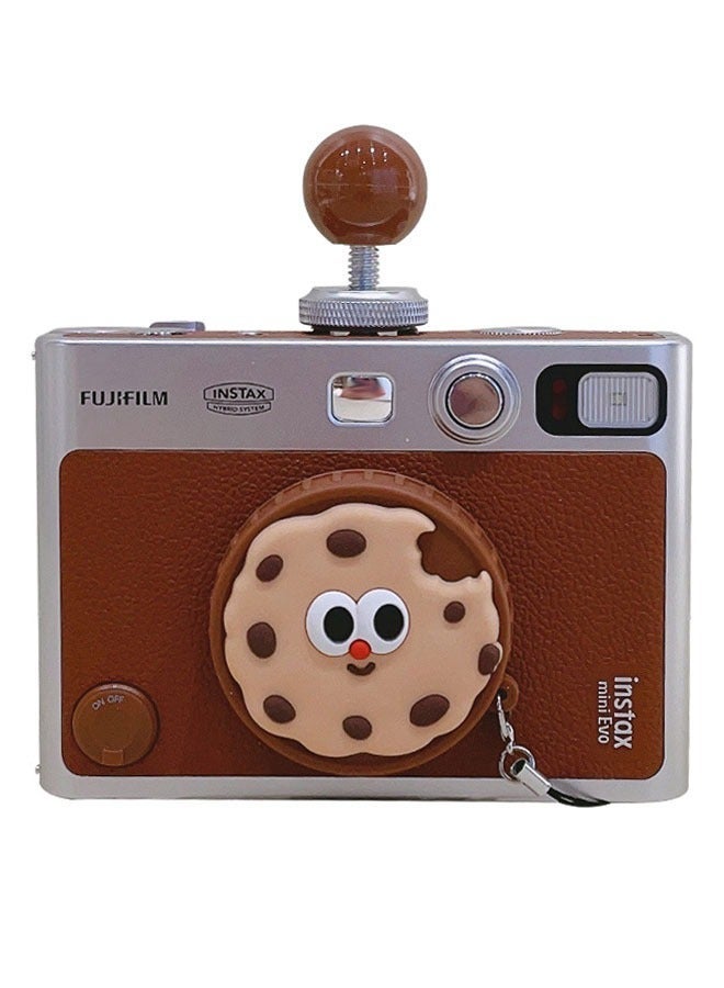 ZVEV Lens Cap for Fujifilm Instax Mini Evo, Fuji Mini Accessories for Fuji Instax Mini Evo Lens Cover, Anti-Scratches Plastic Cartoon Cute Mini Evo Lens Cap(No Camera) - Image 1