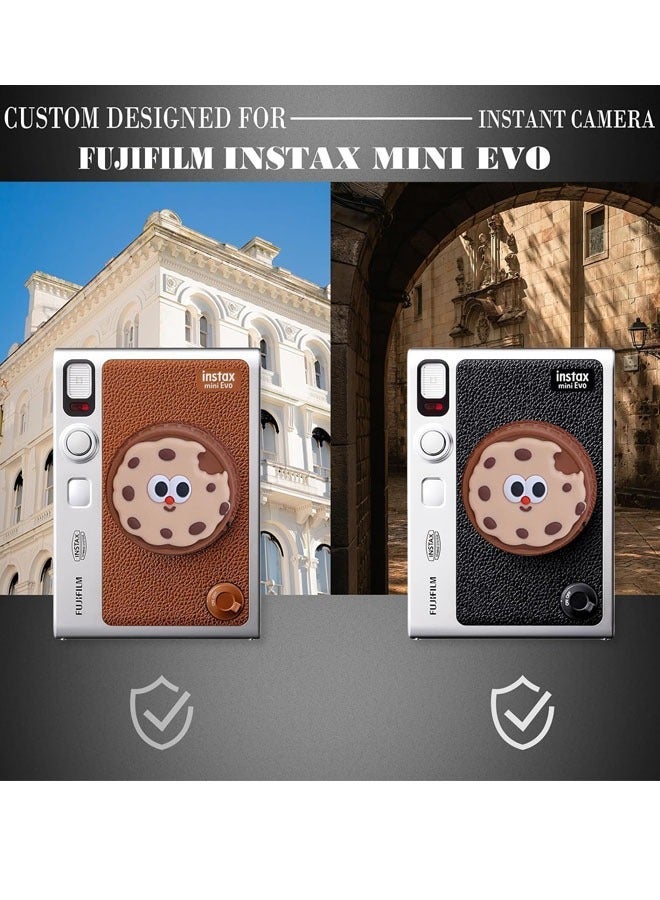ZVEV Lens Cap for Fujifilm Instax Mini Evo, Fuji Mini Accessories for Fuji Instax Mini Evo Lens Cover, Anti-Scratches Plastic Cartoon Cute Mini Evo Lens Cap(No Camera) - Image 5