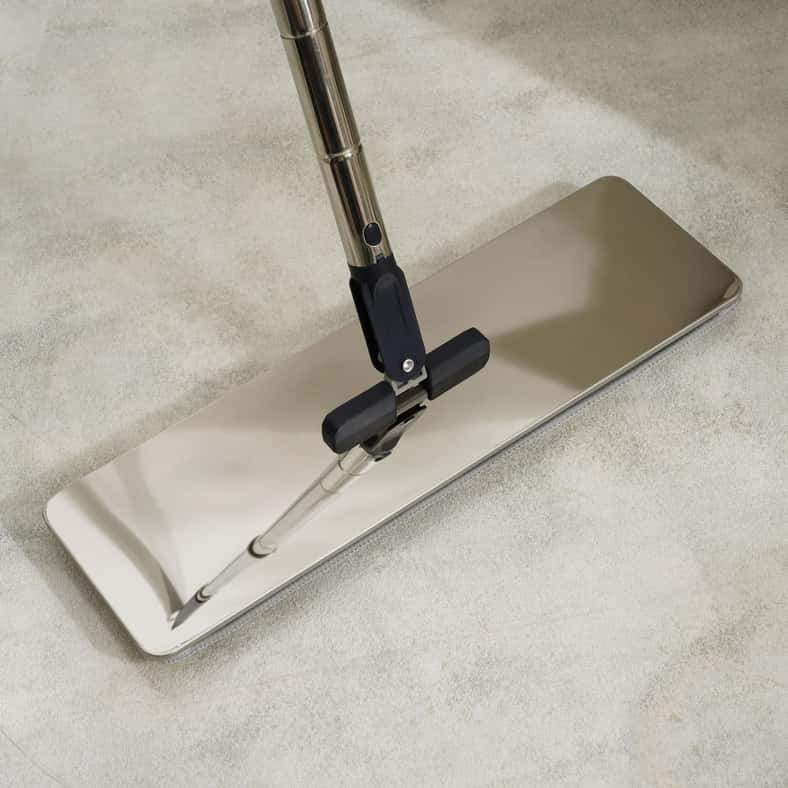 Pan Home مجموعة ممسحة مسطحة من الفولاذ المقاوم للصدأ 4 قطع 8 لتر - أسود - Image 3