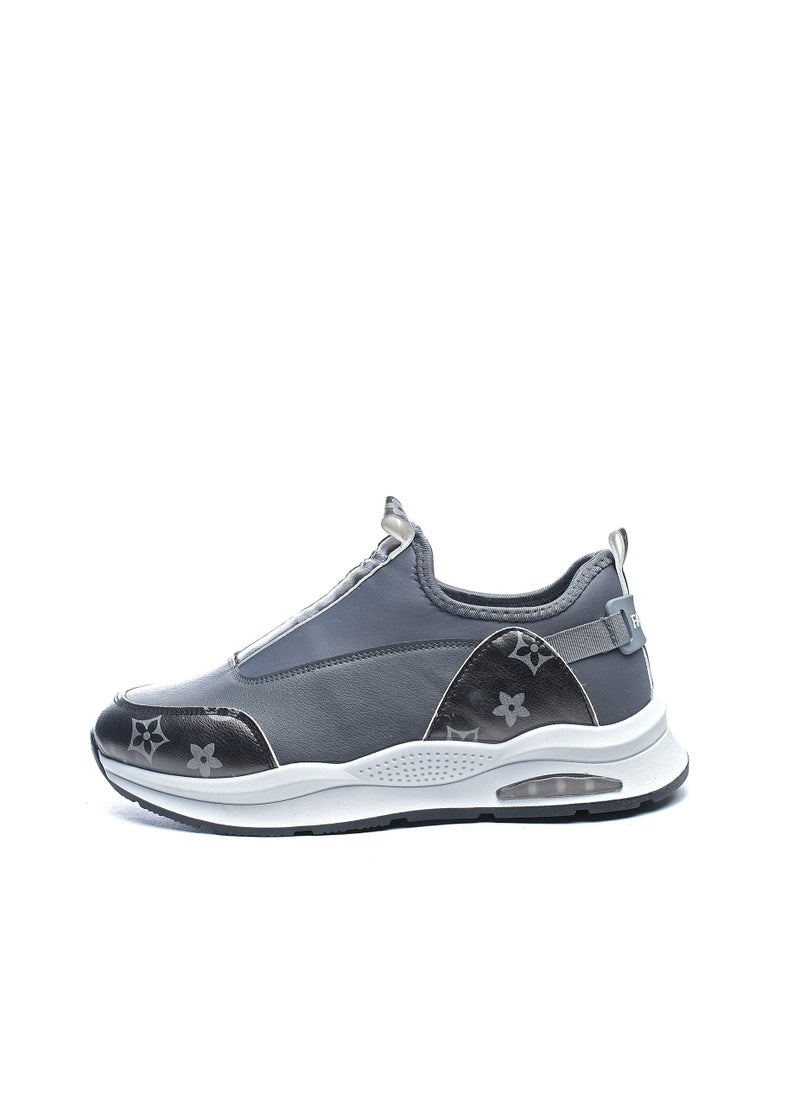 Desert Printed leather slip-on sneakers Grey  - Image 1